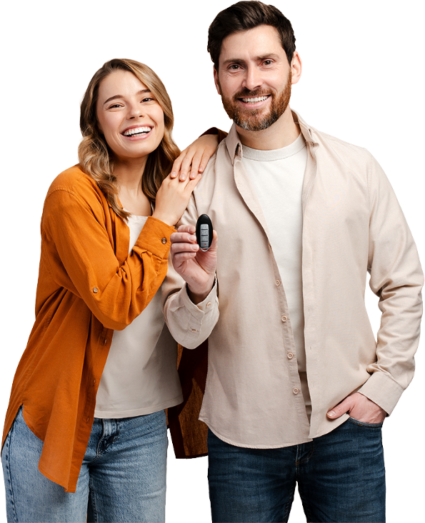 Woman holding keys