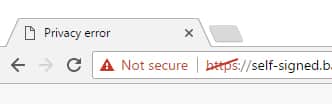 SSL Not Secure